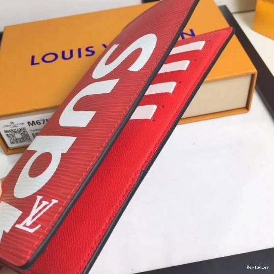 Cheap Supreme Vuitton wallet Louis 0809
